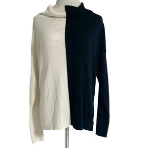 PLANET OS Long Sleeve Color block Shirt Tunic Cowl Neck Prima Cotton Modal Blend